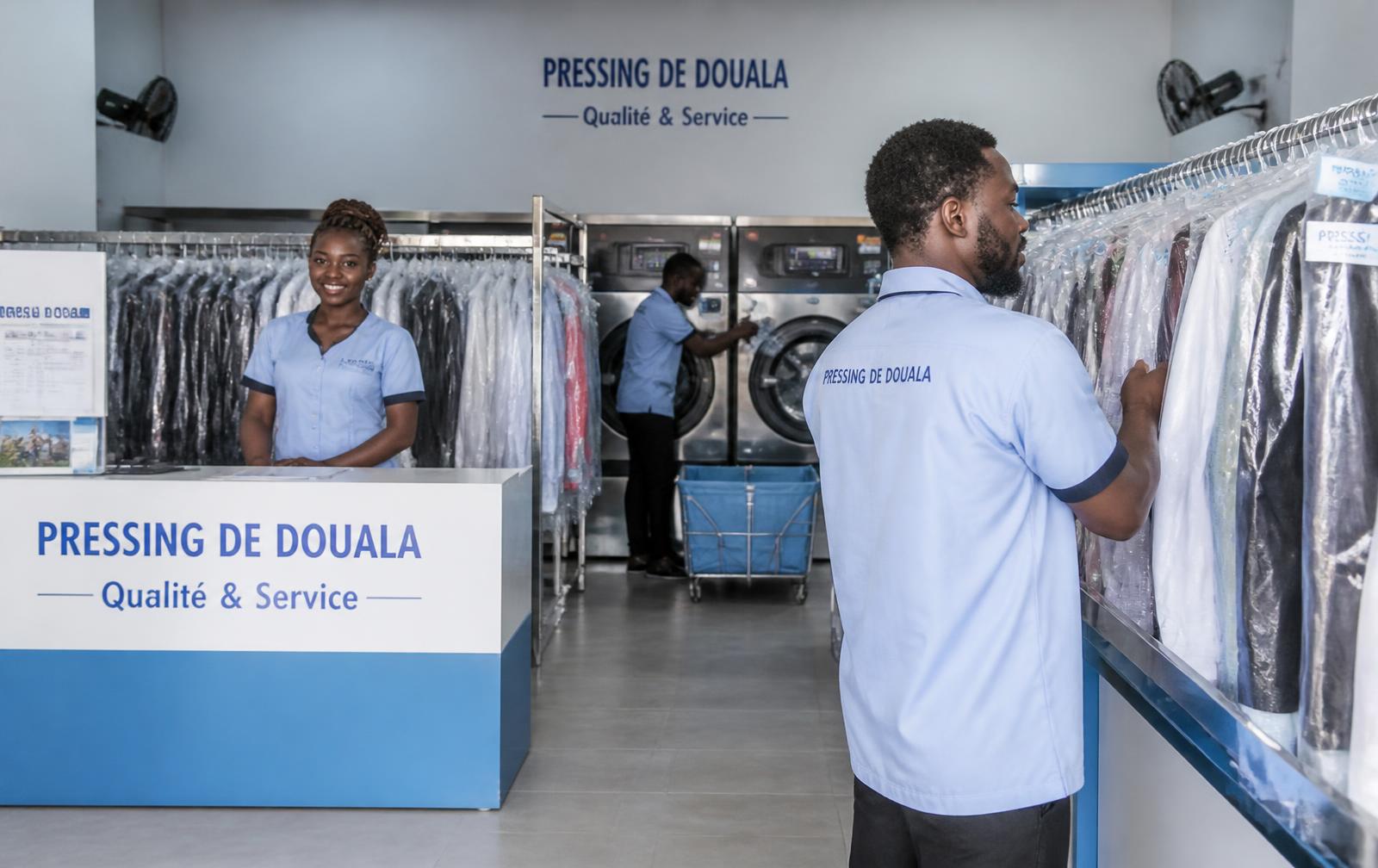 Réception du pressing LABUNE à Bonabéri